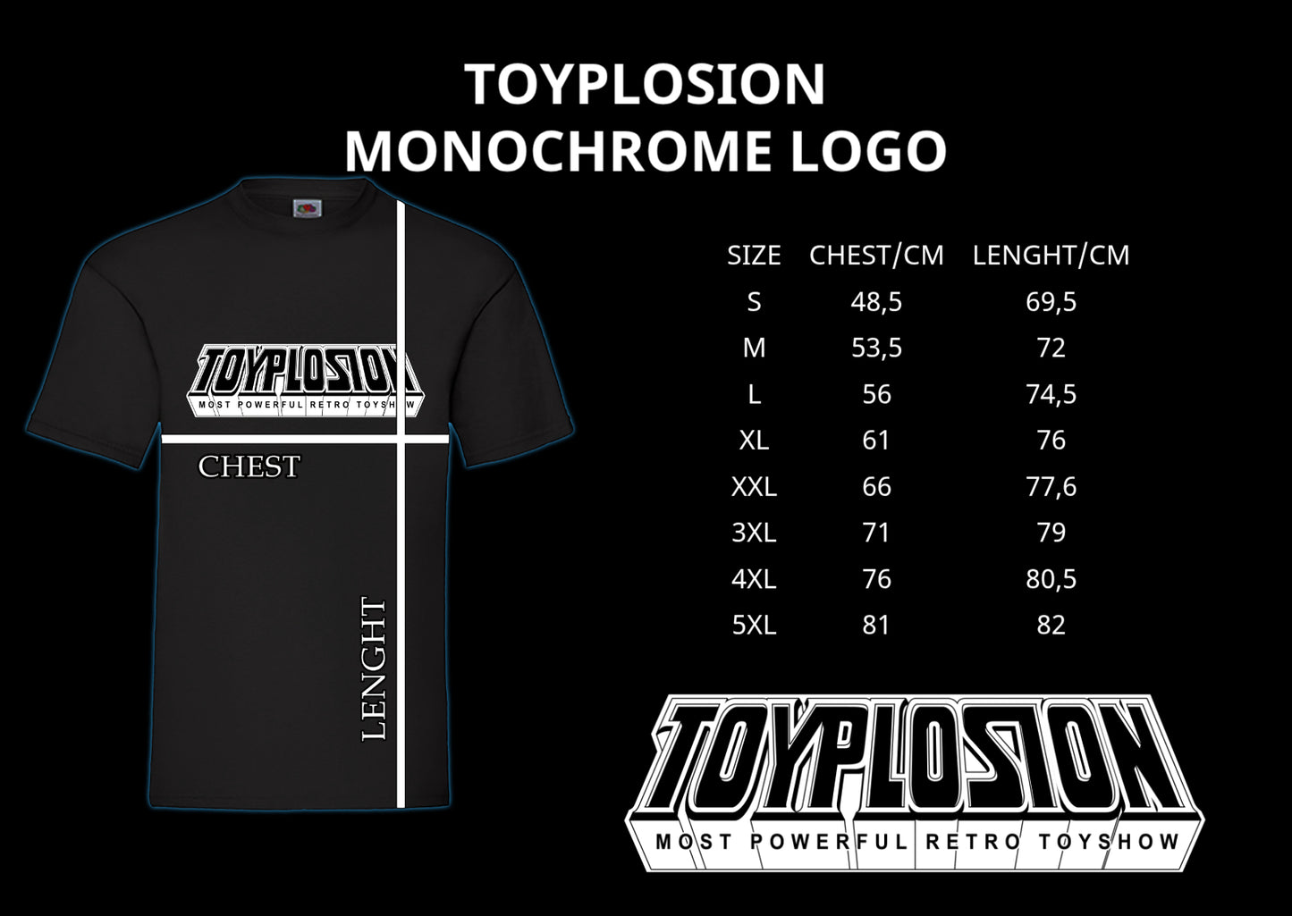 TOYPLOSION T-Shirt TP Logo Monochrome