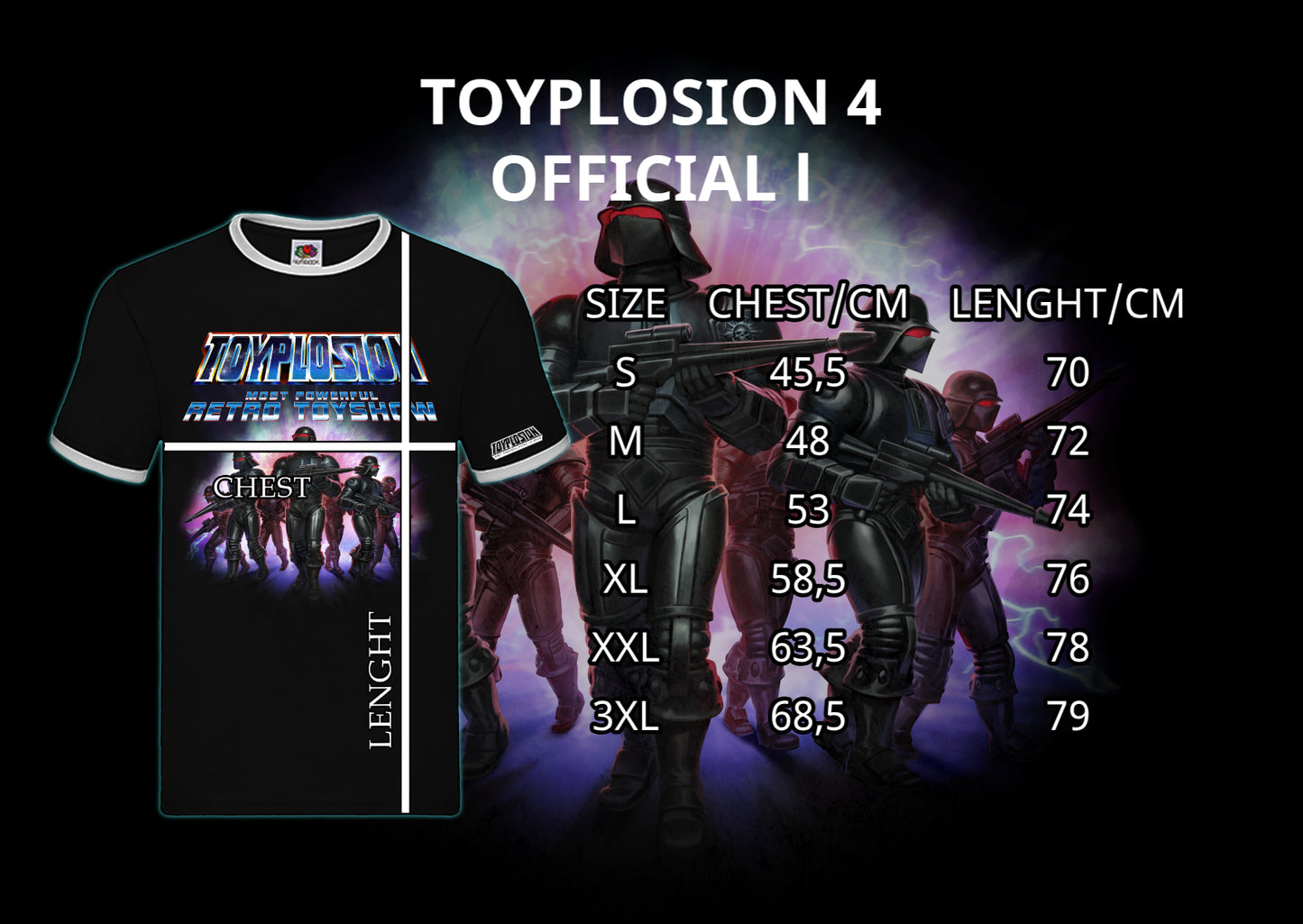 TOYPLOSION 4 T-Shirt Shock Trooper (Kragen/Ärmel weiß)